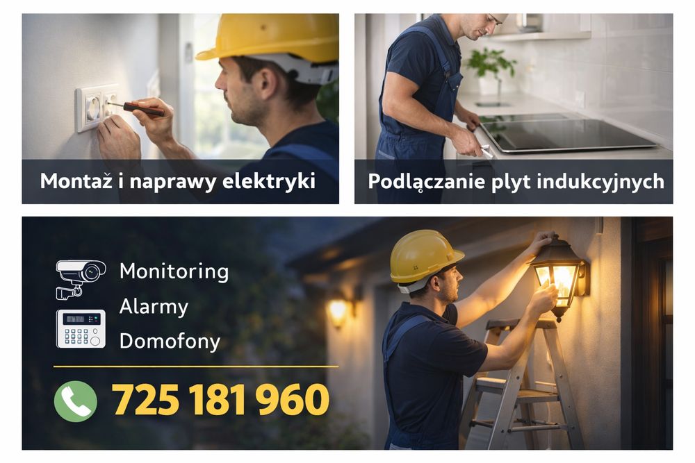 Elektryk – Podłączanie indukcja, AGD, oświetlenie | Warszawa i okolice