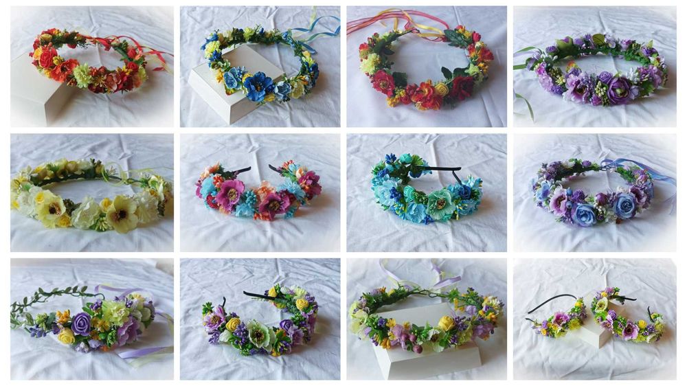 Віночок з квітів на голову