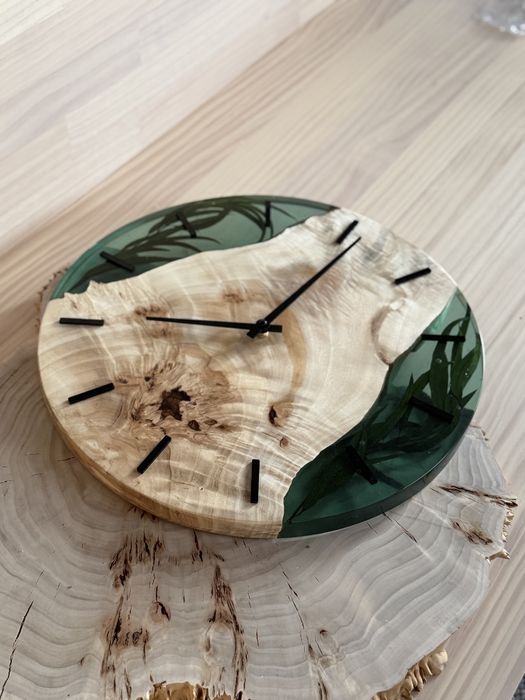 Годинник із епоксидної смоли 45см