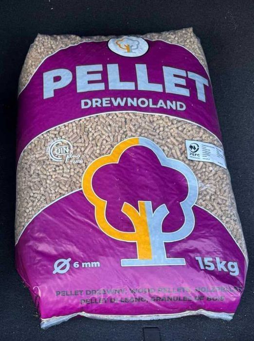 Pellet drzewny 6mm DREWNOLAND Iglasto-Liściasty DINplus A1 | Wysoka kaloryczność | DOSTAWA