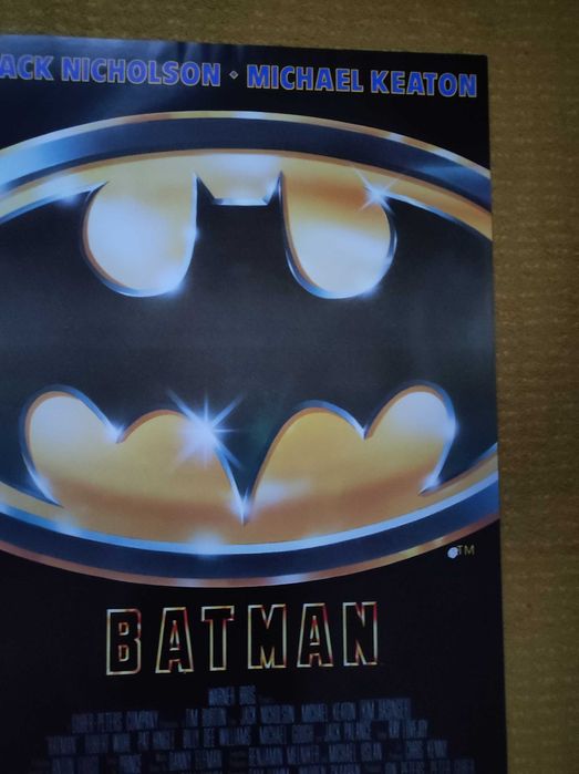 Plakat filmowy Batman rok druku 1989r. oryginał