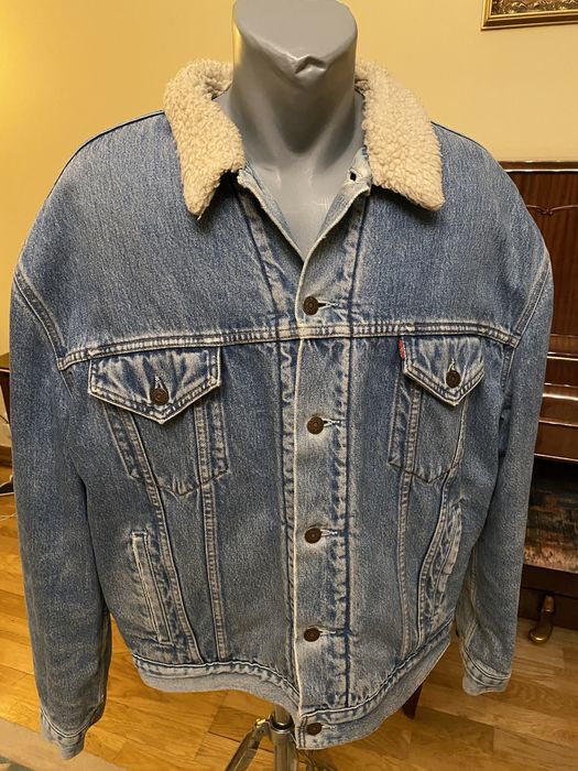 Levis Sherpa XXL kurtka katana jeans ocieplana