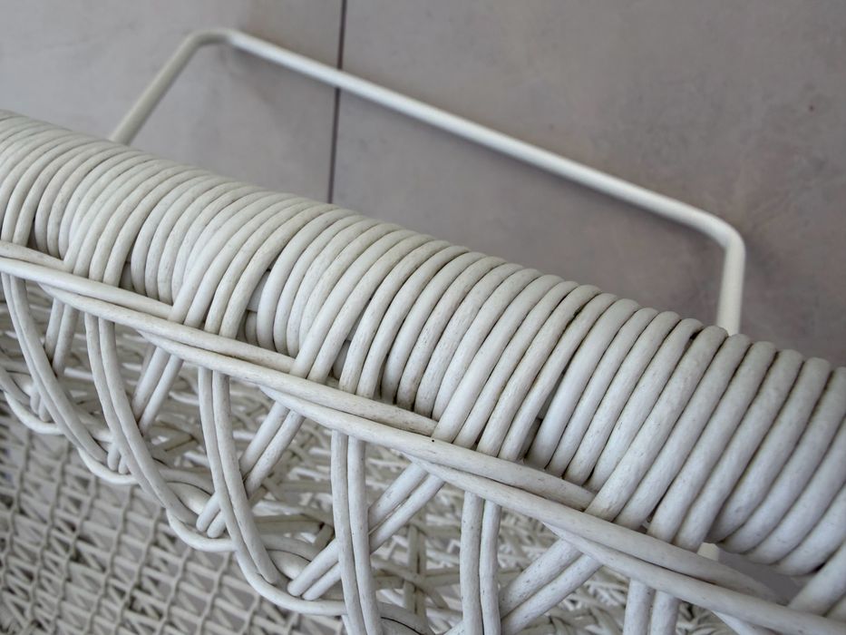 IKEA HÖGSTEN – białe krzesło ogrodowe
