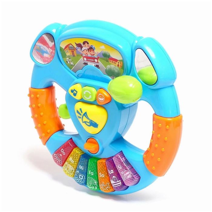 Детская развивающая игрушка музыкальный руль.Автотренажер.Кроха руль.