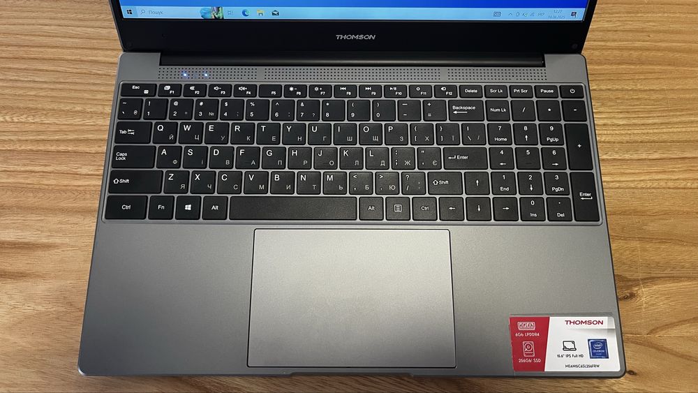 Ноутбук Thomson Silver N15 MEAN15C6SL256FRW для навчання і роботи