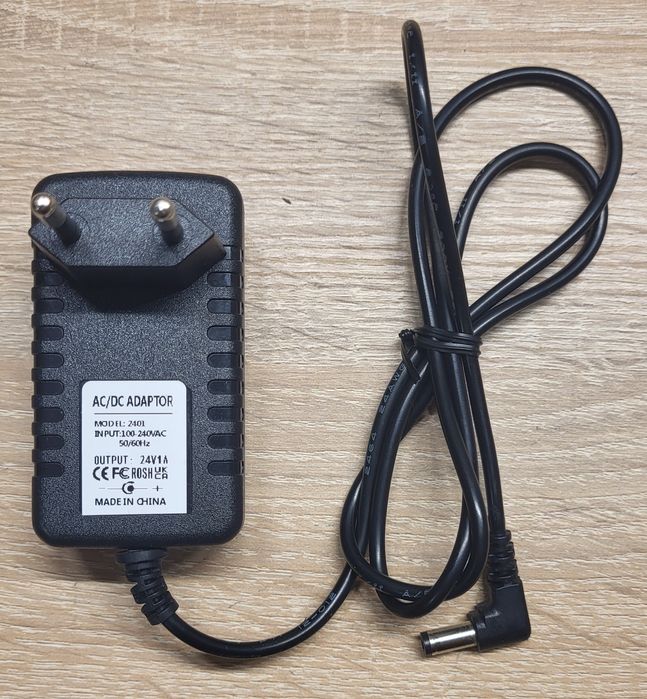 Адаптер питания 24V 1A (19W) — блок питания для LED, камер, роутеров