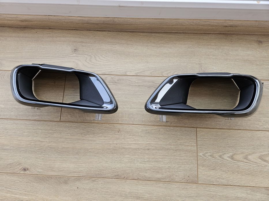 Черные насадки выхлоп BMW G05 G06 G07 X5 X6 X7