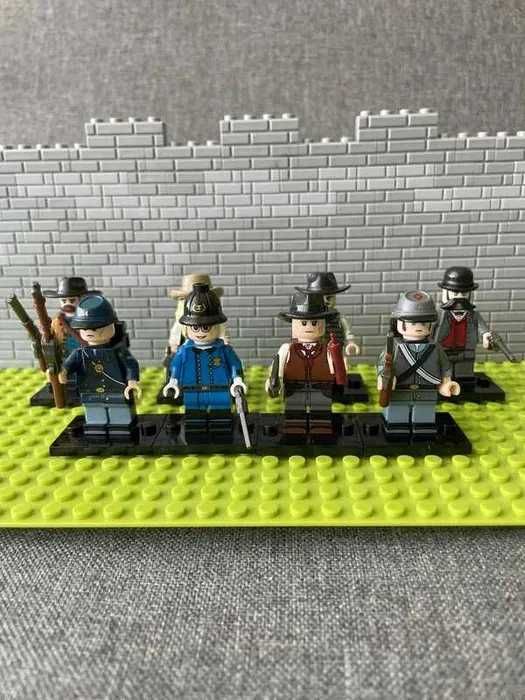Zestaw 8 Figurki Western Dziki Zachód kompatybilne z LEGO civil war