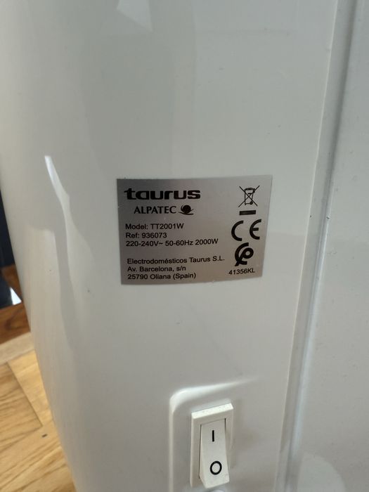 Emissor Térmico Taurus Connect 2000W com Wi-Fi — Quase Novo! Garantia