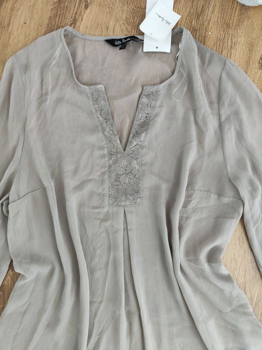 Bluzka koszula mgiełka szyfonowa Ulla  Popken