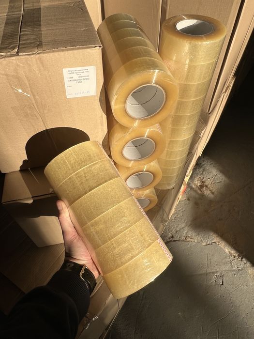 Скотч, стрічка самоклейка, скотч пакувальний 300м 500м