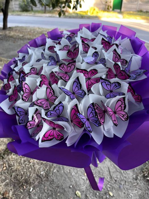 Букет из бабочек, букет із метеликів в наявності низькі ціни