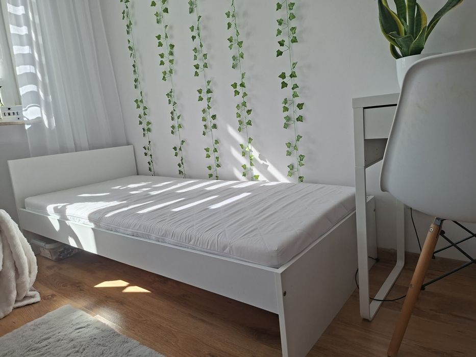 Łóżko 80x120 płyta laminowana biala