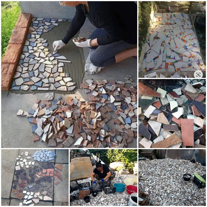 Бой плитки для самодельной мозаики