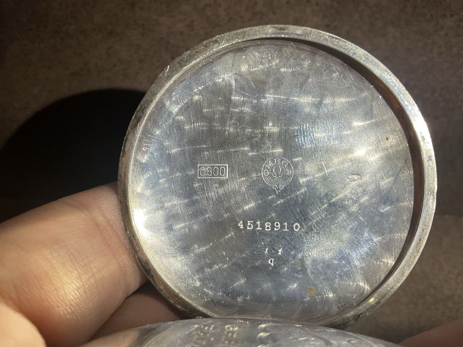 Relogio omega de prata (0800) Grand prix 1900