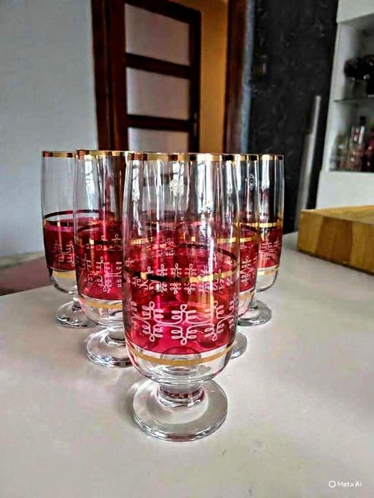 Kieliszki bohemia glas nietuzinkowe