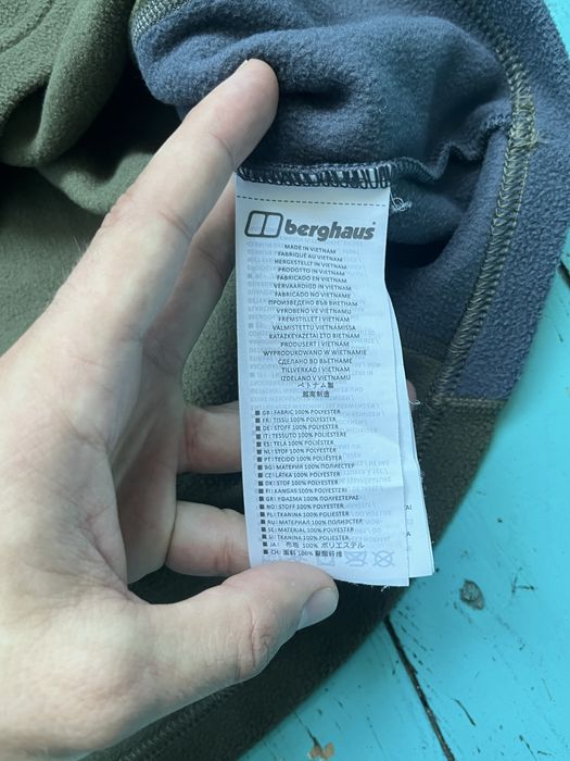 Флисовая кофта Berghaus, размер S, флиска Berghaus, флиска Polartec, мужская флисовая кофта Berghaus