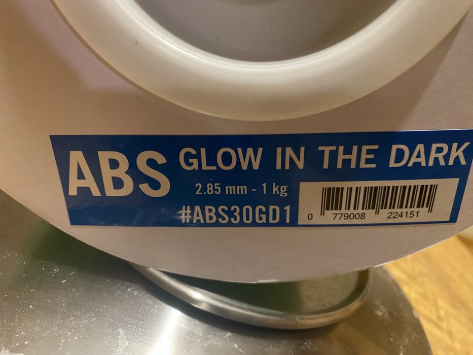 Filament jasnozielony ABS świecacy w ciemności