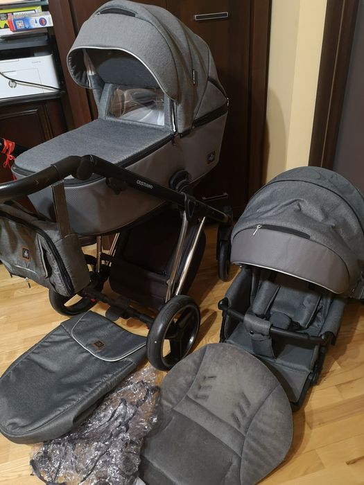 Wózek 2w1 ADAMEX wraz ze wszystkimi akcesoriami