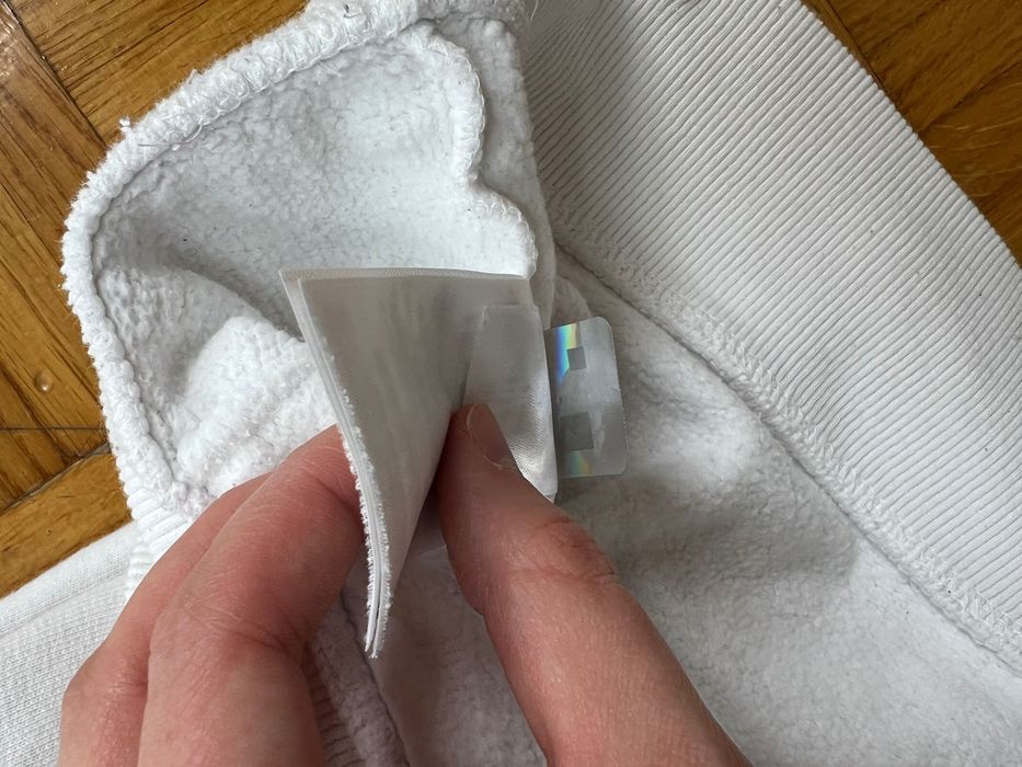 Bluza The North Face big logo white boxy fit 65x63 cm