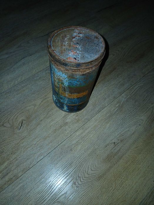 Metalowa puszka Art Deco Hazet Lwów, 39 cm