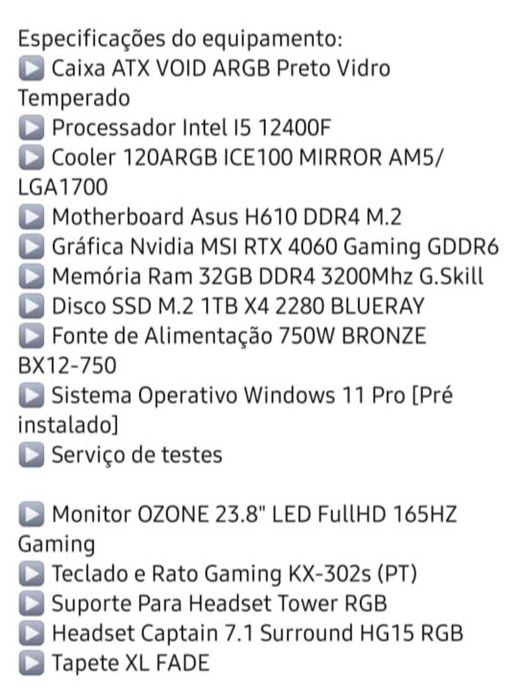 PC de última geração principalmente para jogos
