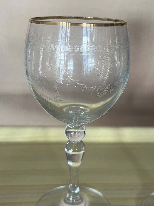 Servico de copos de cristal