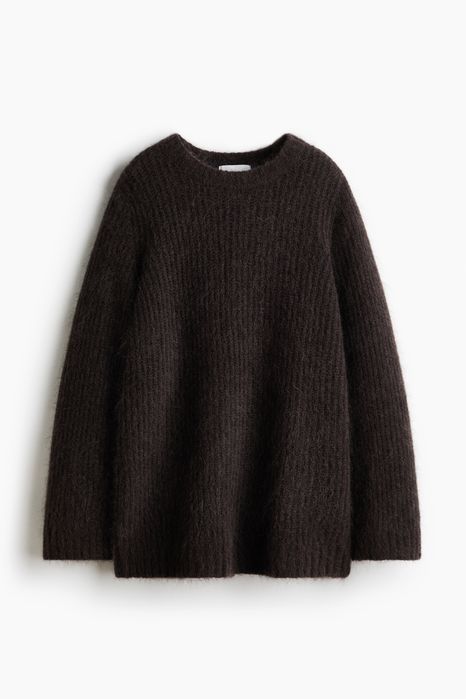 Джемпер шоколад H&M premium wool/mohair