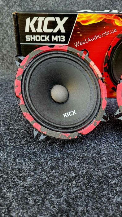13см НОВИНКА Kicx Shock M13 динаміки в авто, колонки