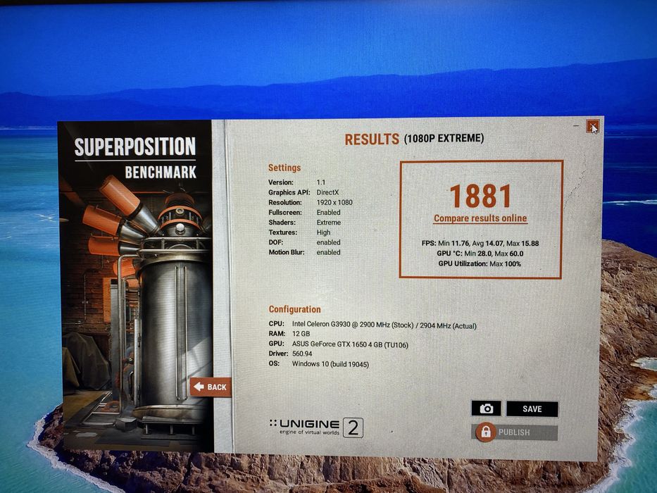 Відеокарта GTX Asus 1650 Tuf 4gb гарний стан .