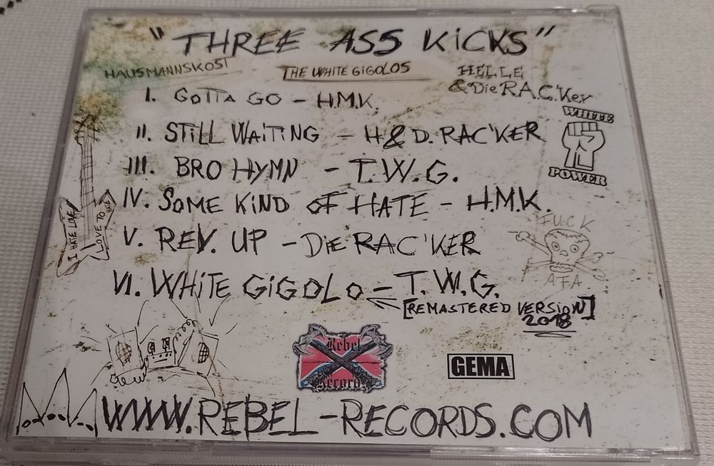 The Three Ass Kicks, składanka, rock,, oi, rac