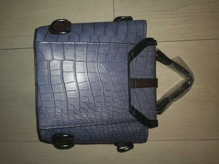 Torebko plecak damski mini niebieski