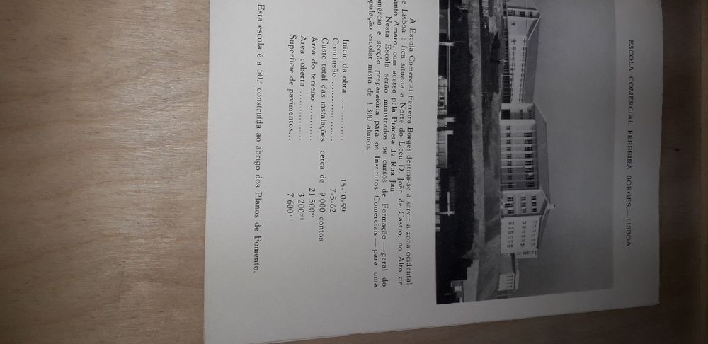 Novas Instalações de Escolas Técnicas a Inaugurar em (1962, 1963)