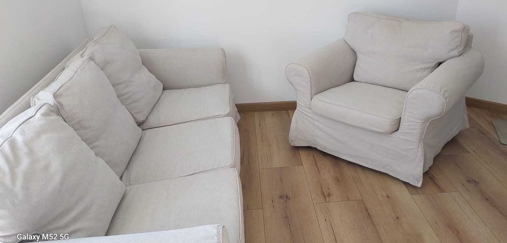 Sofa Ektrop Ikea 3-os. + fotel