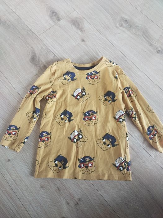 Bluzka t-shirt z długim rękawem chłopięca Pepco 104