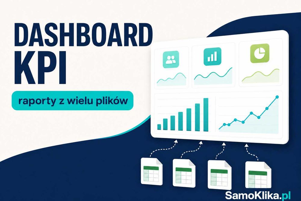 Raporty Excel i dashboardy KPI | dane z wielu plików