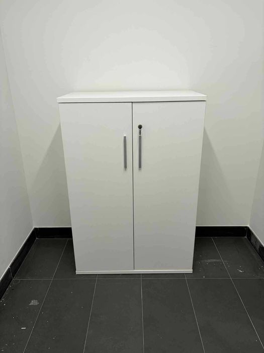 Szafa szafka biurowa aktowa biała 128x80x43