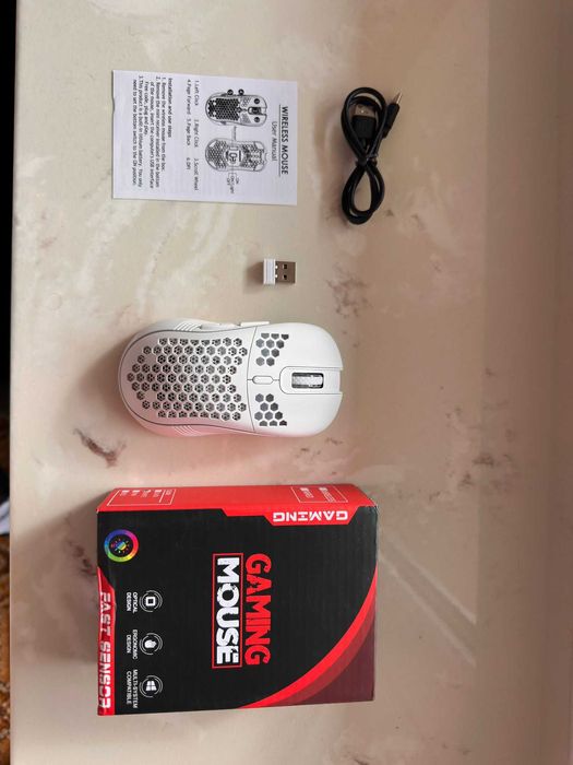 Nowa Bezprzewodowa Mysz Gamingowa RGB