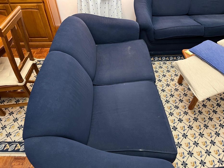 Vendo sofas azuis