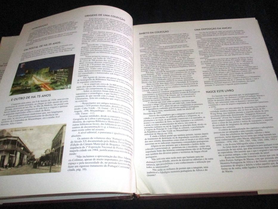Livro Postais antigos Macau João Loureiro 1ª edição