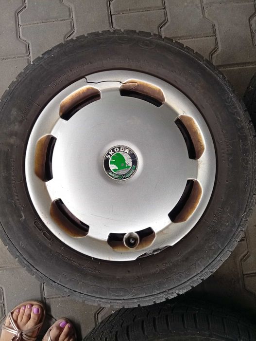 Felgi z oponami zimowymi Skoda Octavia