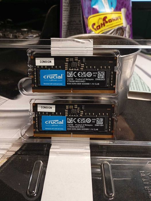 Пам'ять SO-DIMM Crucial 16Gb (2x8)