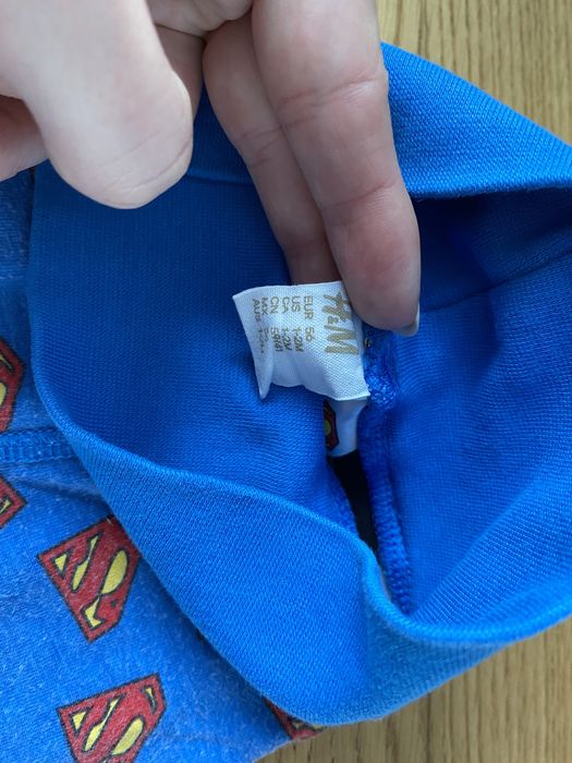 Półspiochy  bez stopek spodenki  super men r. 56 hm cubus
