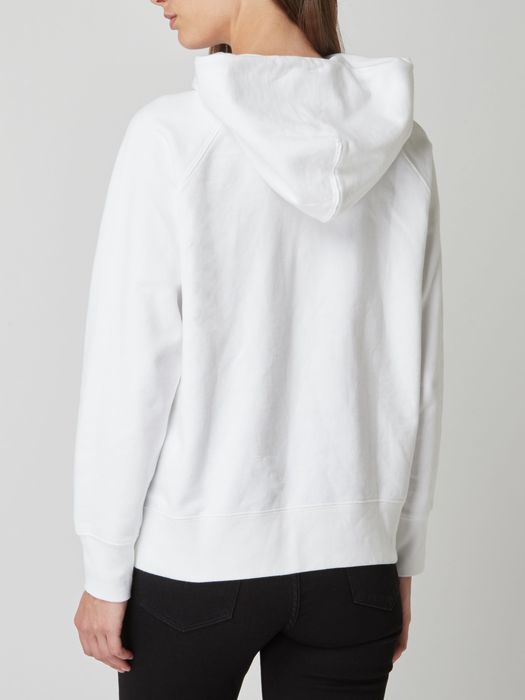 Bluza z kapturem z nadrukiem z logo - biały LEVIS