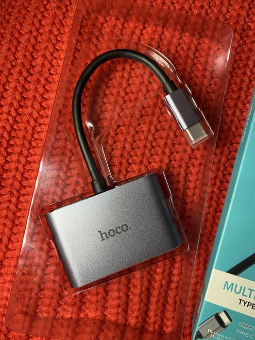 Новий мультифункціональний USB-C адаптер Hoco HB30