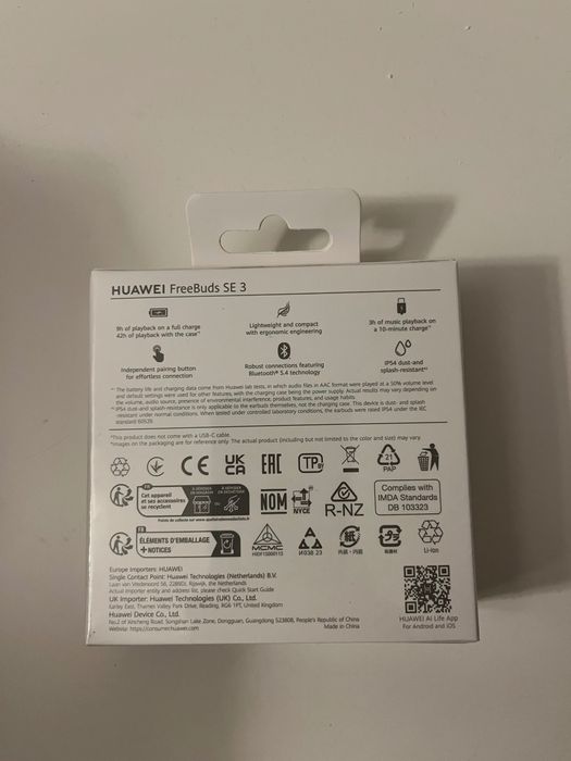 Słuchawki HUAWEI FreeBuds SE 3 Czarny