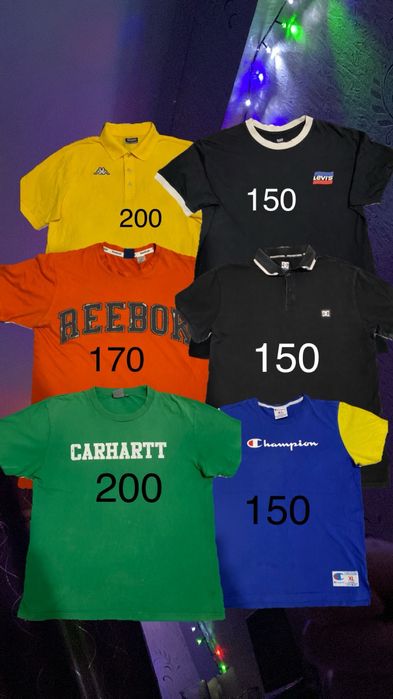 Футболки carhartt kappa champion levis