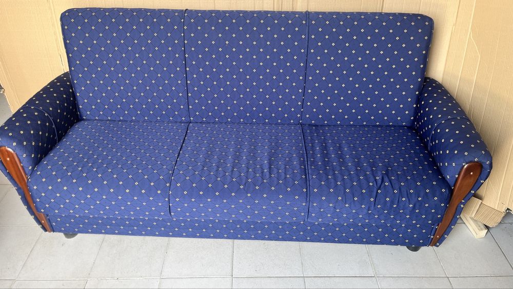 Sofa azul 190 cm