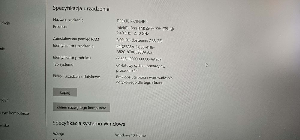 laptop jak nowy lenovo