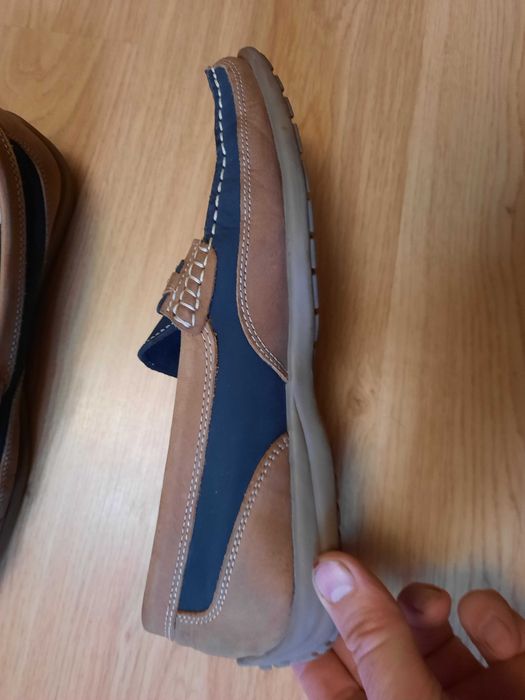 Мужские кожаные мокасины clarks 44 p.